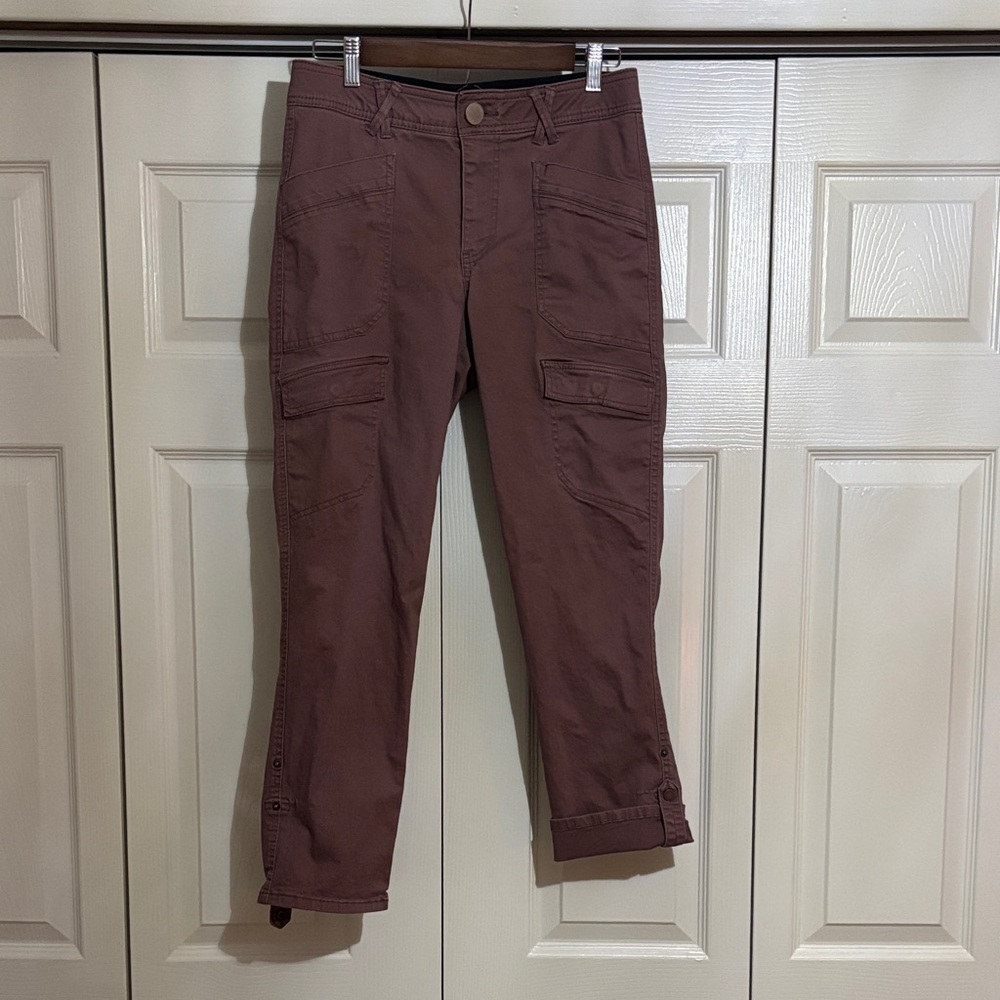 Democracy Mauve Cropped Cargo Pants size 6p
